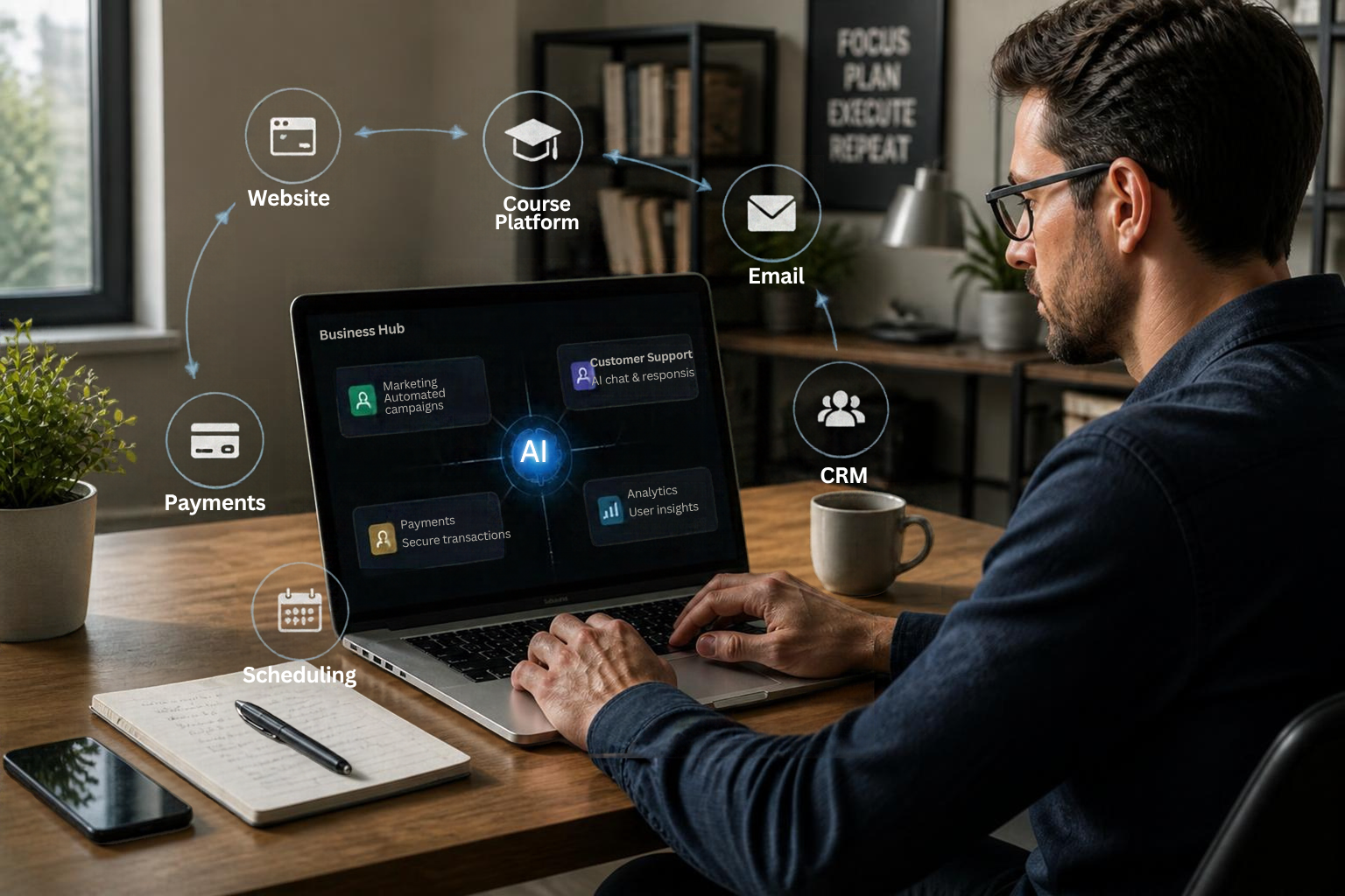 The Rise of the One-Person Business: How AI and All-In-One Platforms Are Changing Entrepreneurship